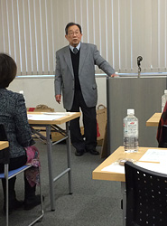 京繍伝統工芸士会・会長槇田幸温先生によるセミナー